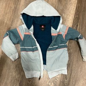Quicksilver size 4 warm zip up hoodie
